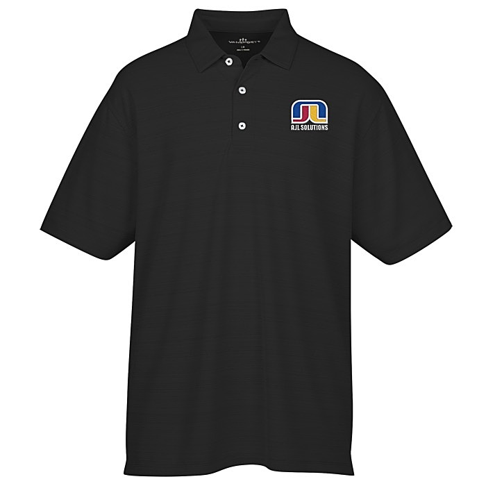 Custom Barcode Textured Polo - Men's
