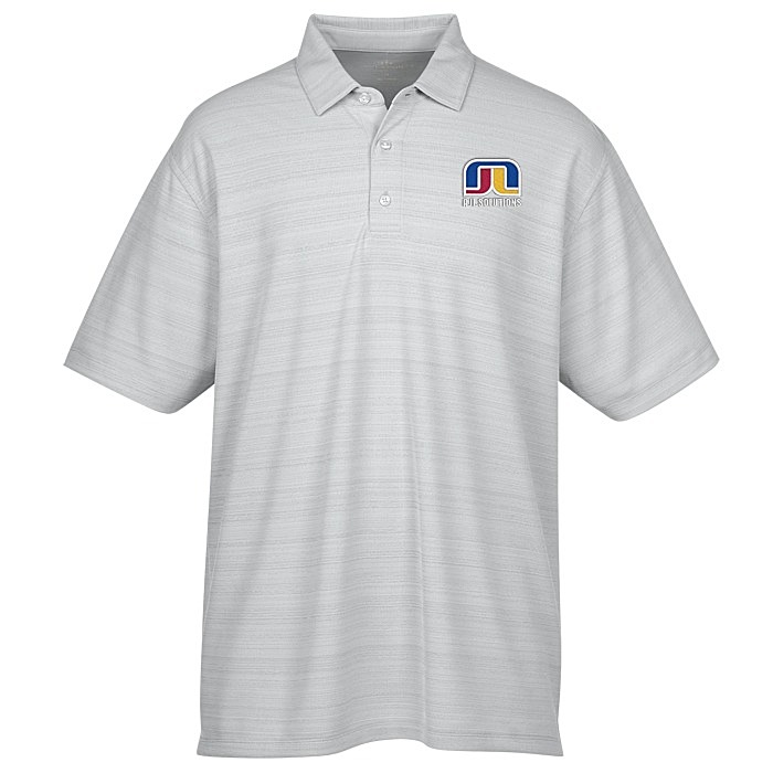 Custom Barcode Textured Polo - Men's