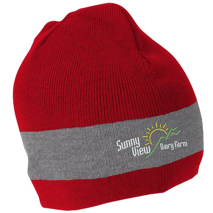 Custom Fine Knit Single Stripe Beanie - 24 hr