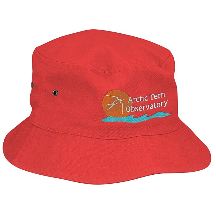 Custom Brushed Cotton Twill Bucket Hat - 24 hr