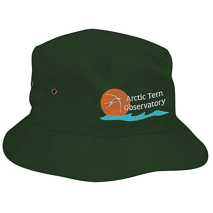 Custom Brushed Cotton Twill Bucket Hat - 24 hr