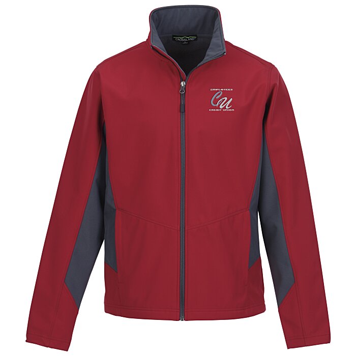 Custom Crossland Colourblock Soft Shell Jacket - Men's - 24 hr