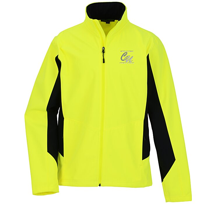 Custom Crossland Colourblock Soft Shell Jacket - Men's - 24 hr