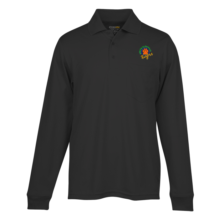 Custom Origin LS Performance Pique Pocket Polo - Men's