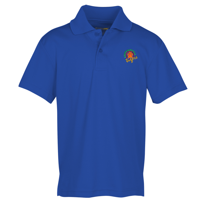 Custom Origin Performance Pique Polo - Youth