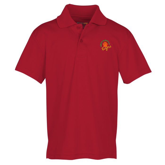Custom Origin Performance Pique Polo - Youth