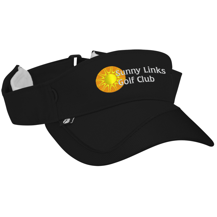 Custom Fairway Wicking Golf Visor with Tee Holder - 24 hr
