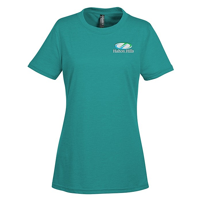 Custom Primease Tri-Blend Tee - Ladies' - Embroidered