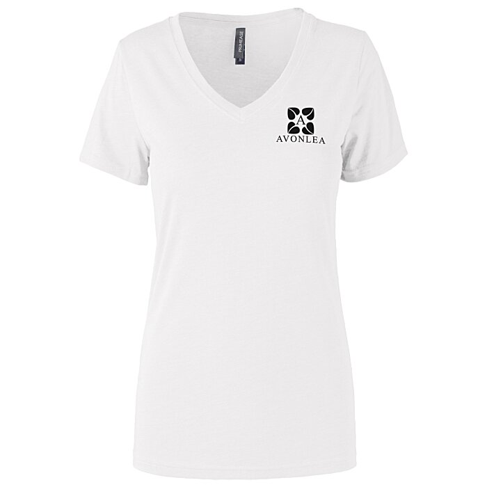 Custom Primease Tri-Blend Deep V-Neck Tee - Ladies' - Screen