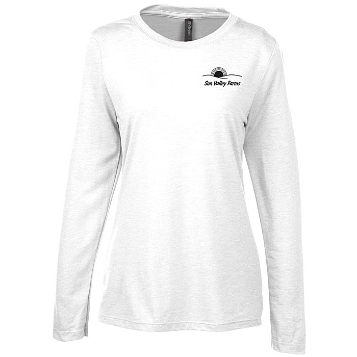 Custom Primease Tri-Blend Long Sleeve Tee - Ladies' - Screen