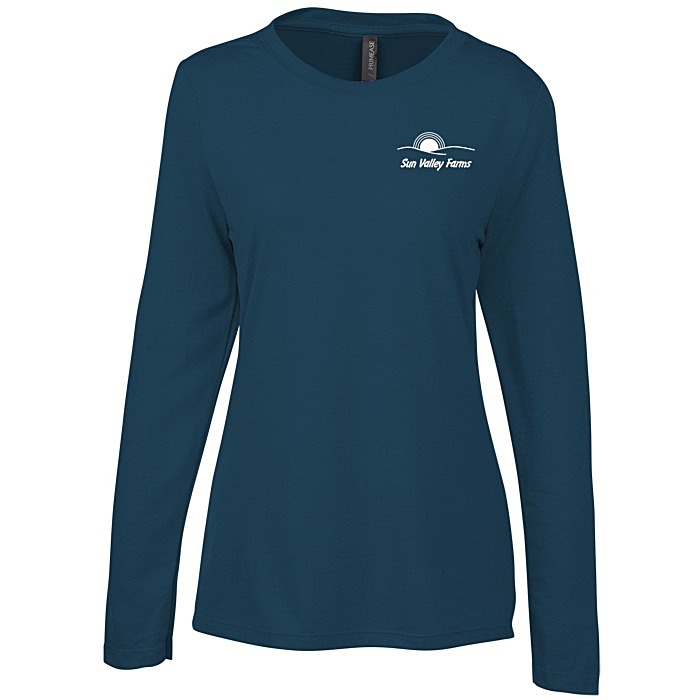 Custom Primease Tri-Blend Long Sleeve Tee - Ladies' - Screen