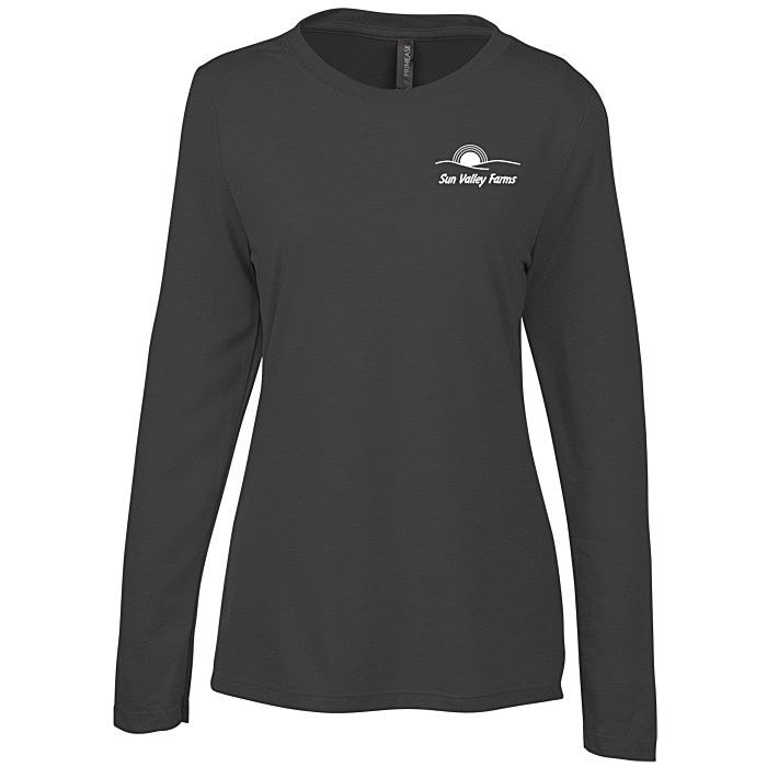 Custom Primease Tri-Blend Long Sleeve Tee - Ladies' - Screen