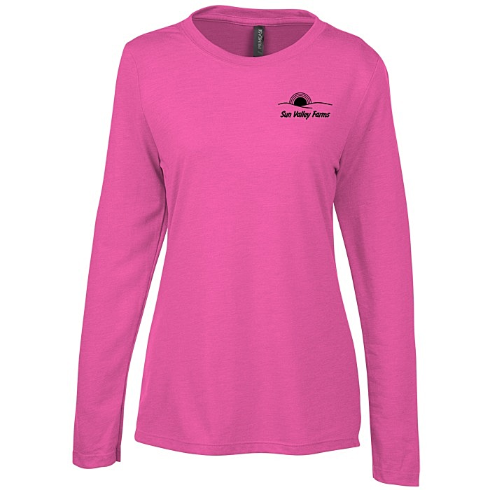 Custom Primease Tri-Blend Long Sleeve Tee - Ladies' - Screen