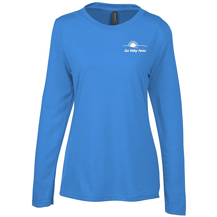 Custom Primease Tri-Blend Long Sleeve Tee - Ladies' - Screen