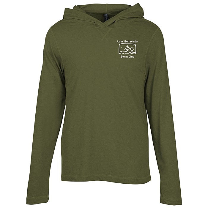 Custom Primease Tri-Blend Hooded Tee - Men's