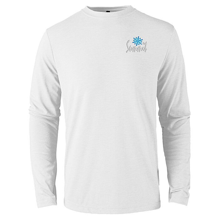 Custom Primease Tri-Blend Long Sleeve Tee - Men's - Embroidered