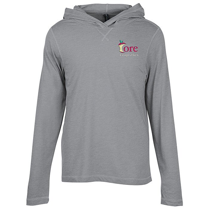 Custom Primease Tri-Blend Hooded Tee - Men's - Embroidered