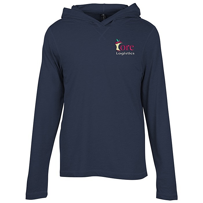Custom Primease Tri-Blend Hooded Tee - Men's - Embroidered