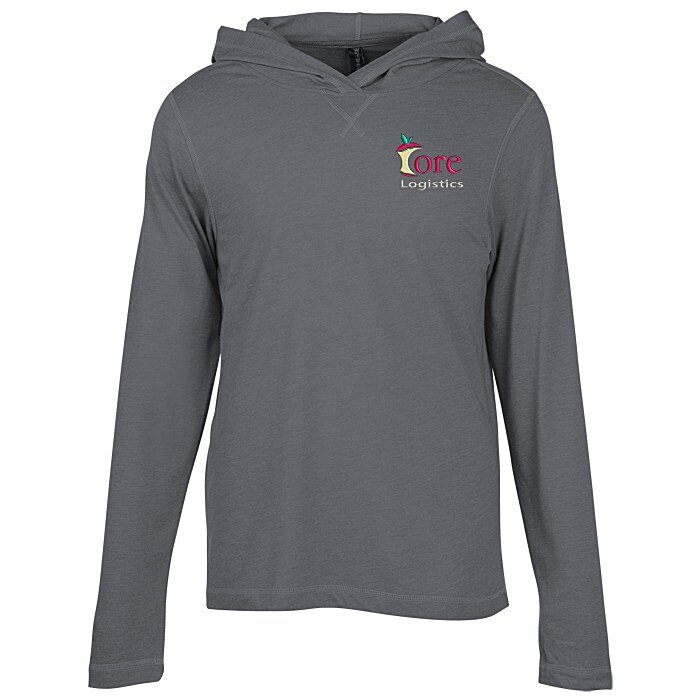 Custom Primease Tri-Blend Hooded Tee - Men's - Embroidered
