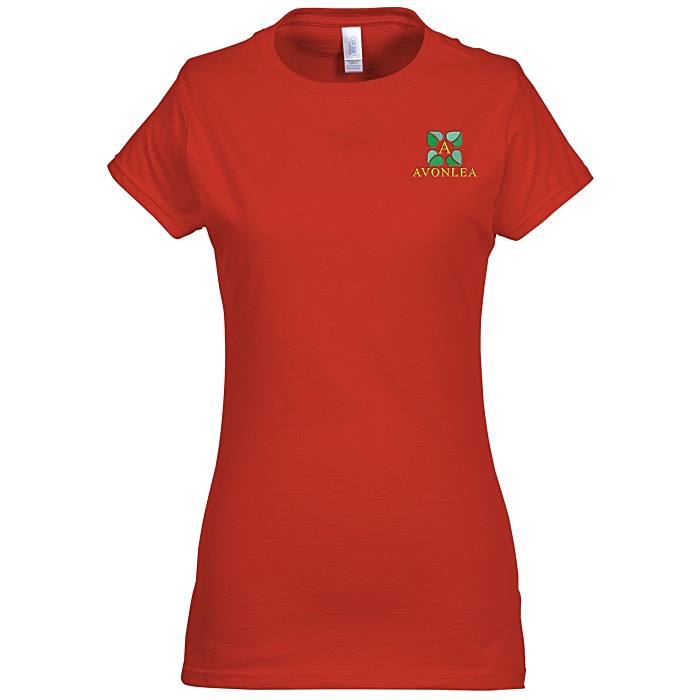 Custom Gildan Softstyle T-Shirt - Ladies' - Embroidered
