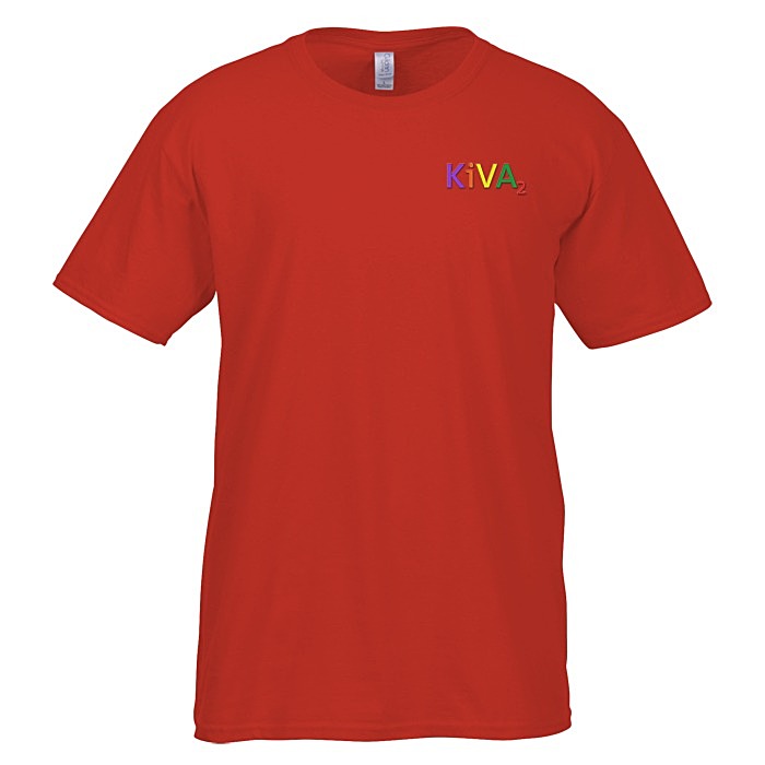 Custom Gildan Softstyle T-Shirt - Men's - Embroidered