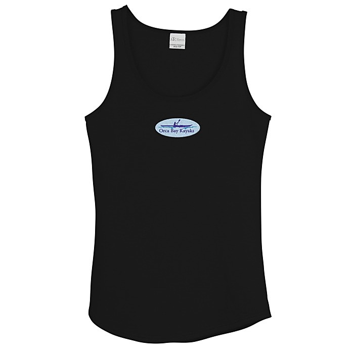 Custom Everyday Cotton Tank Top - Ladies' - Colours - Embroidered