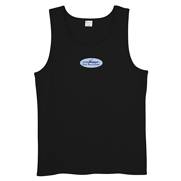 Custom Everyday Cotton Tank Top - Men's - Colours - Embroidered