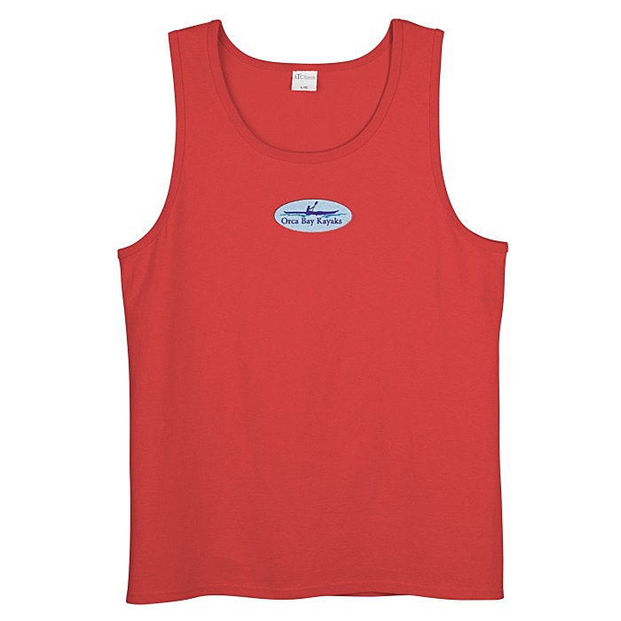 Custom Everyday Cotton Tank Top - Men's - Colours - Embroidered