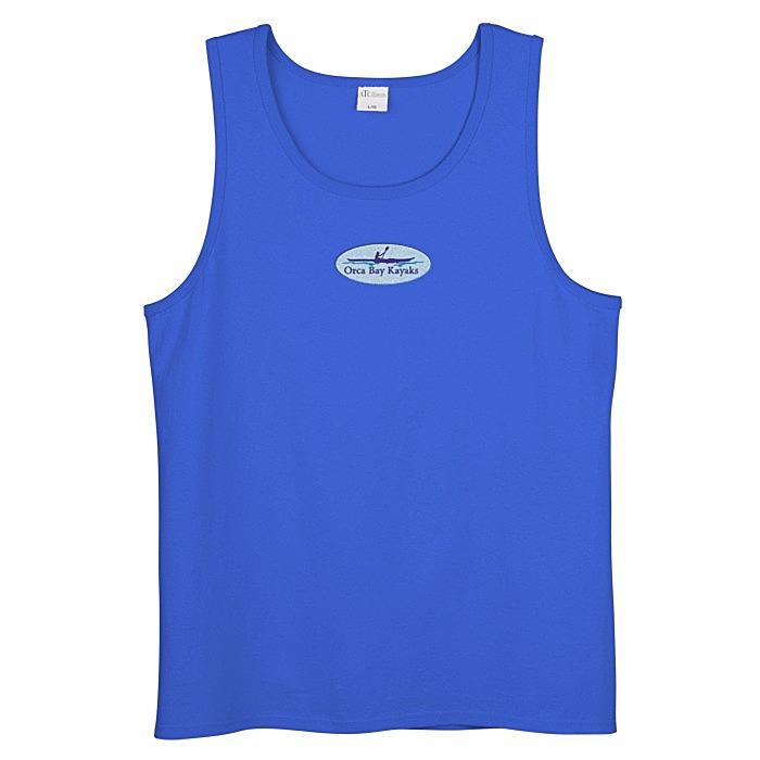 Custom Everyday Cotton Tank Top - Men's - Colours - Embroidered