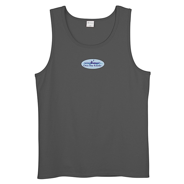 Custom Everyday Cotton Tank Top - Men's - Colours - Embroidered
