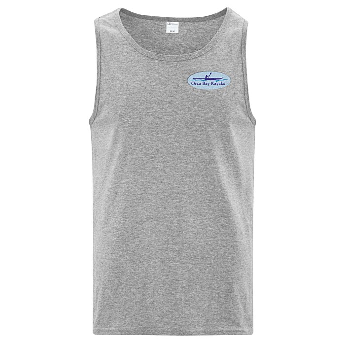 Custom Everyday Cotton Tank Top - Men's - Colours - Embroidered