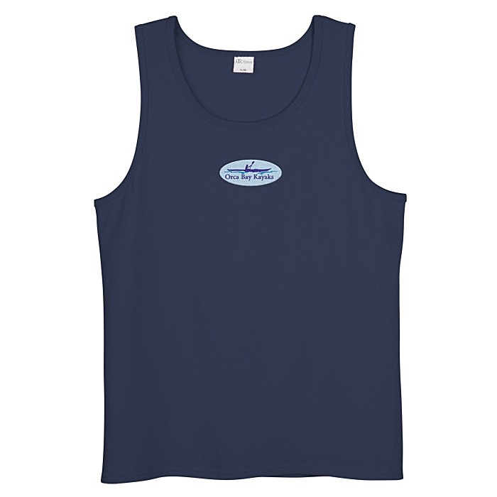 Custom Everyday Cotton Tank Top - Men's - Colours - Embroidered