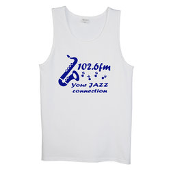 Custom Everyday Cotton Tank Top - Men's - White - Screen