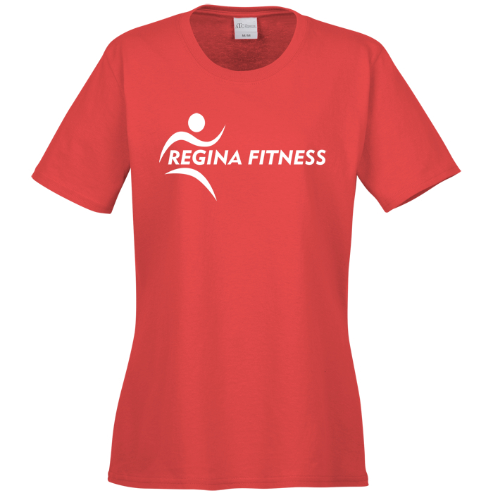 Custom Everyday Cotton T-Shirt - Ladies' - Colours - Screen