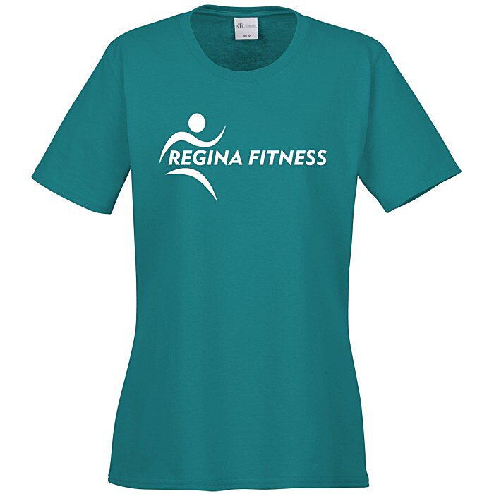 Custom Everyday Cotton T-Shirt - Ladies' - Colours - Screen