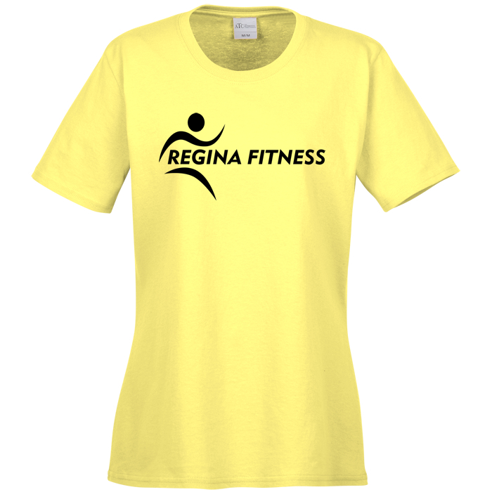Custom Everyday Cotton T-Shirt - Ladies' - Colours - Screen