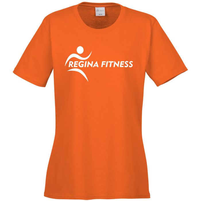 Custom Everyday Cotton T-Shirt - Ladies' - Colours - Screen