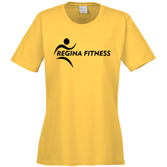 Custom Everyday Cotton T-Shirt - Ladies' - Colours - Screen