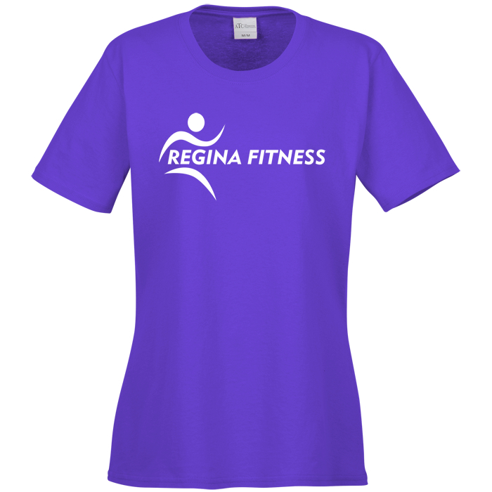 Custom Everyday Cotton T-Shirt - Ladies' - Colours - Screen