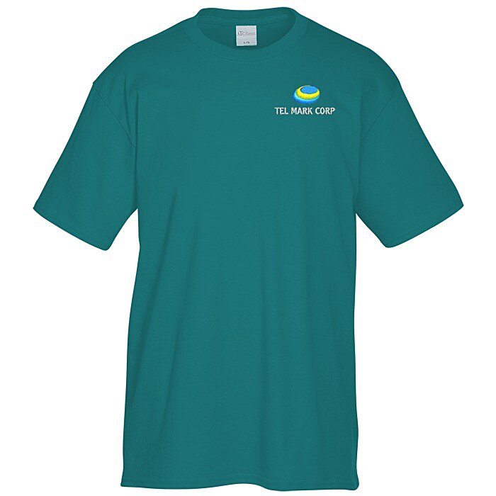 Custom Everyday Cotton T-Shirt - Men's - Colours - Embroidered