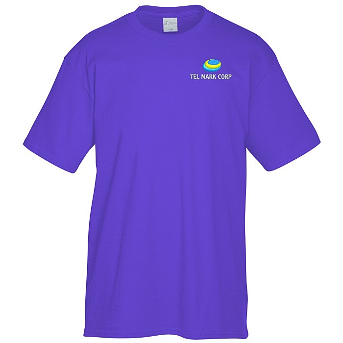 Custom Everyday Cotton T-Shirt - Men's - Colours - Embroidered