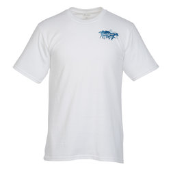 Custom Everyday Cotton T-Shirt - Men's - White - Embroidered
