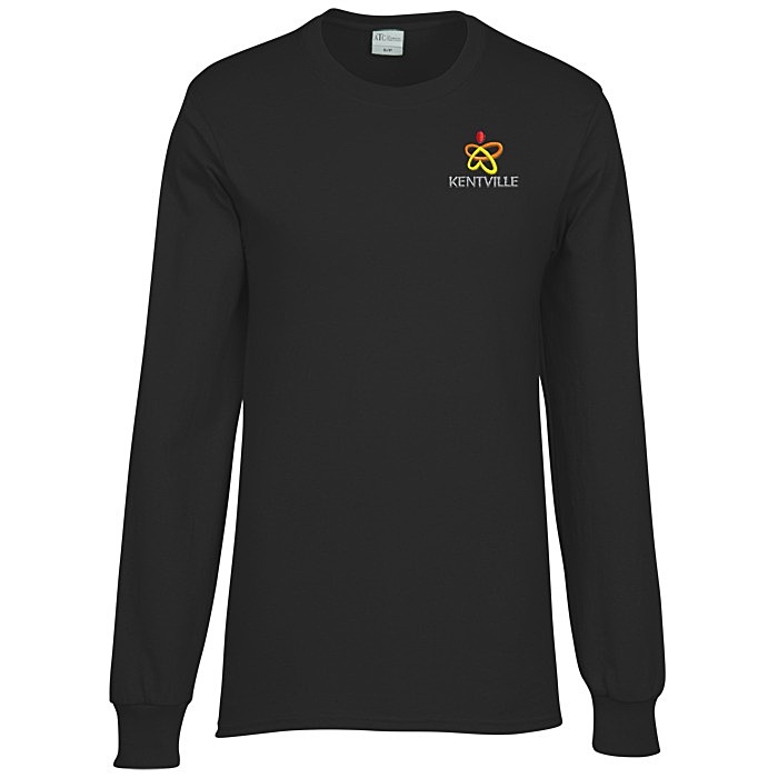 Custom Everyday Cotton LS T-Shirt - Embroidered