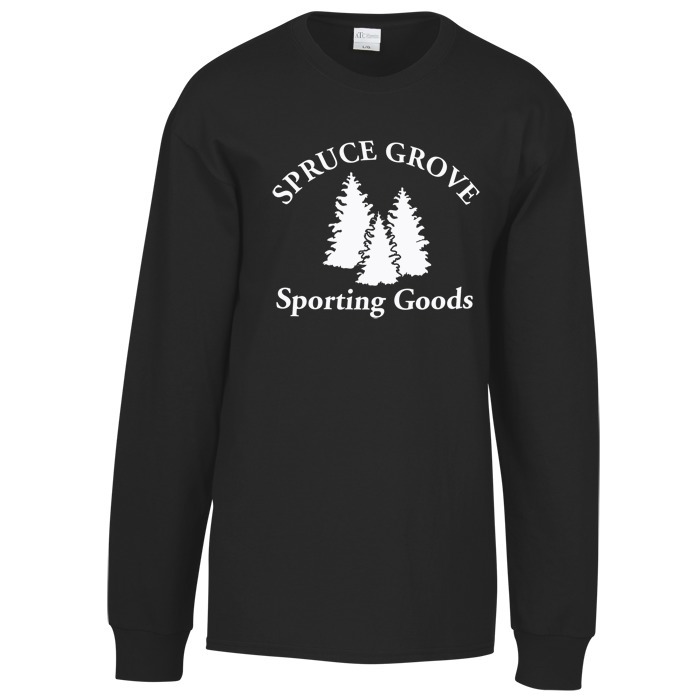 Custom Everyday Cotton LS T-Shirt - Colours - Screen