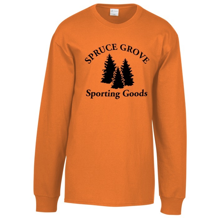 Custom Everyday Cotton LS T-Shirt - Colours - Screen