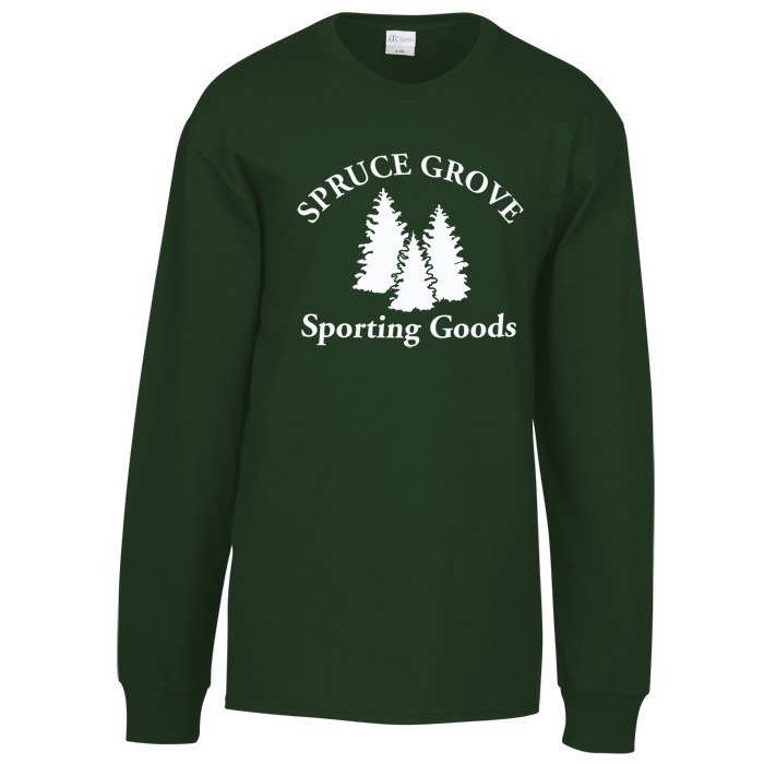 Custom Everyday Cotton LS T-Shirt - Colours - Screen