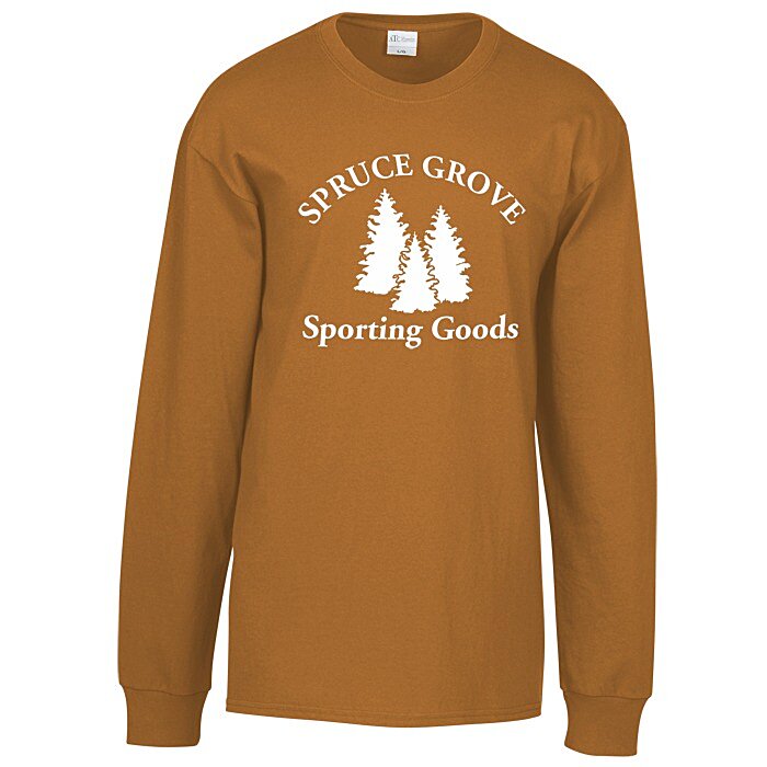 Custom Everyday Cotton LS T-Shirt - Colours - Screen