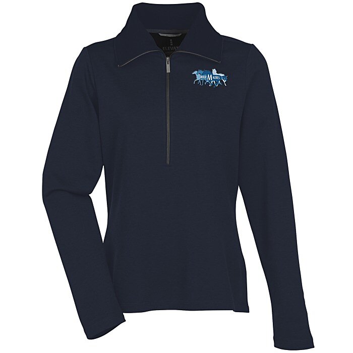 Custom Stratton Wool Blend 1/2-Zip Knit Pullover - Ladies'