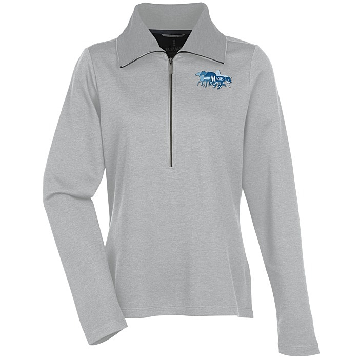 Custom Stratton Wool Blend 1/2-Zip Knit Pullover - Ladies'