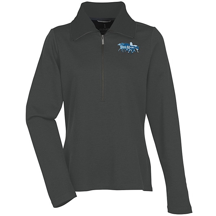 Custom Stratton Wool Blend 1/2-Zip Knit Pullover - Ladies'